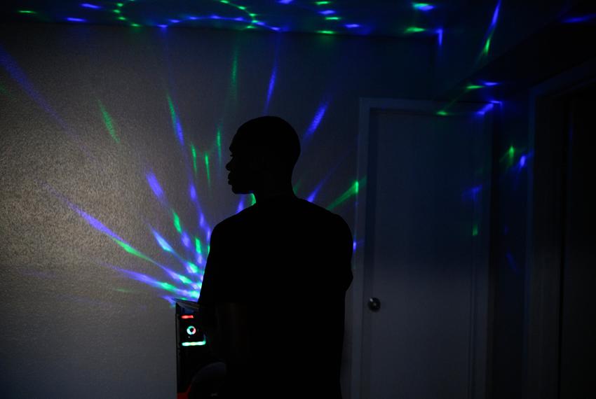 Lionel Hamilton, 18, whose 16-year-old brother Shane Hamilton was shot and killed in January, walks through his family’s apartment in Baytown, Texas, U.S., on Saturday, August 19, 2023. In 2022, young people, defined as those younger than 25, accounted for 26 percent of firearm deaths across the state.