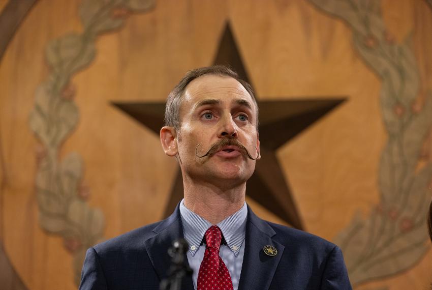 Chair of the Texas House impeachment managers, state Rep. Andrew Murr holds a press conference with vice chair Ann Johnson, D-Houston, following Attorney General Ken Paxton’s acquittal verdict on the impeachment trial at the Texas capitol in Austin on Sept. 16, 2023.