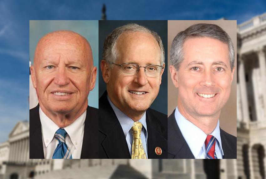 Left to right: U.S. Reps. Kevin Brady, R-The Woodlands, Mike Conaway, R-Midland, and Mac Thornberry, R-Clarendon.