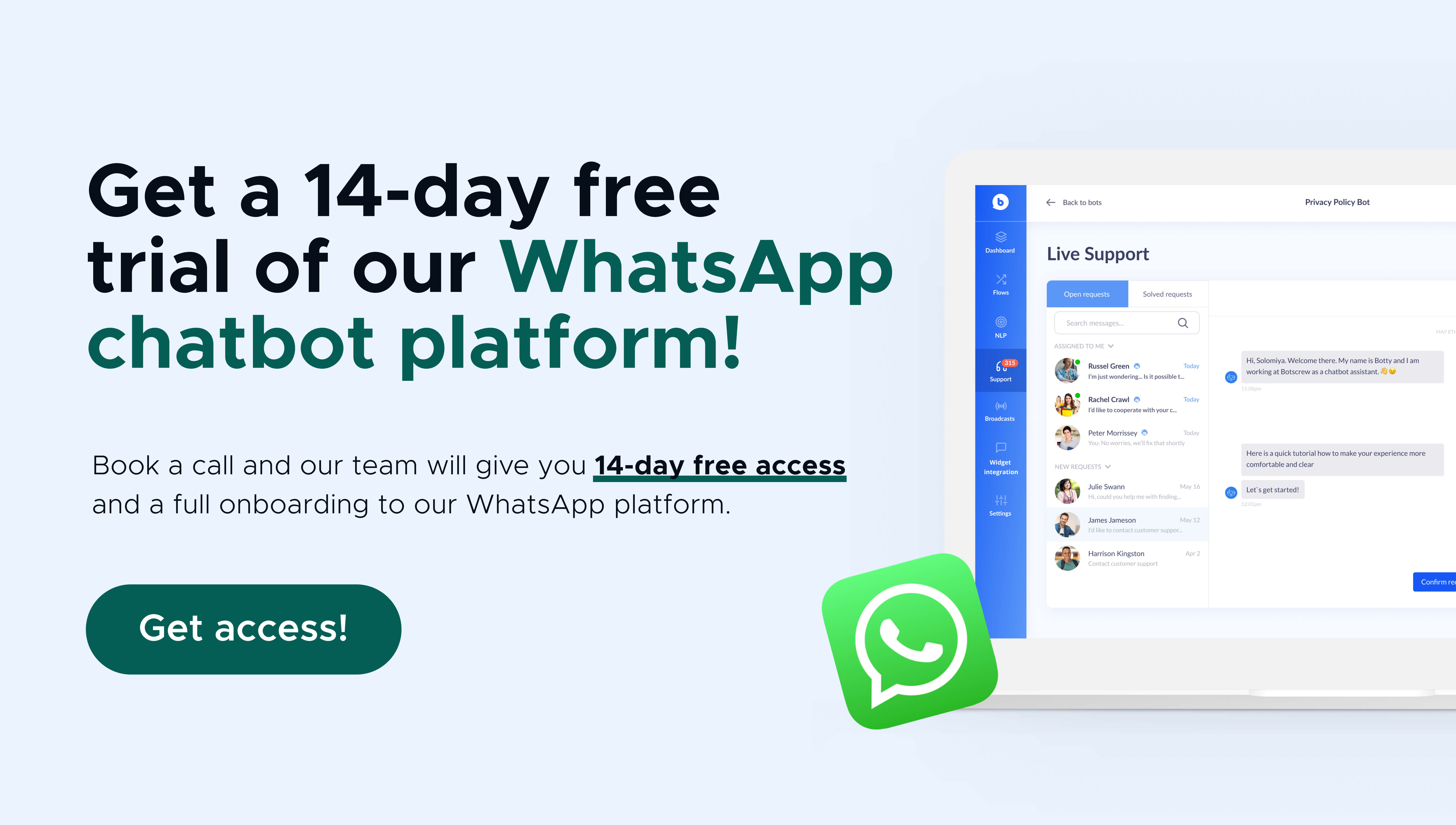 CTA WhatsApp Platform Trial2