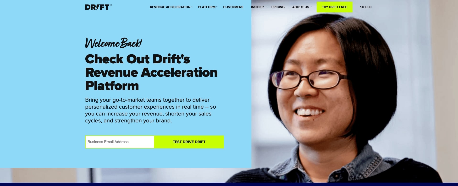 Drift chatbot platform