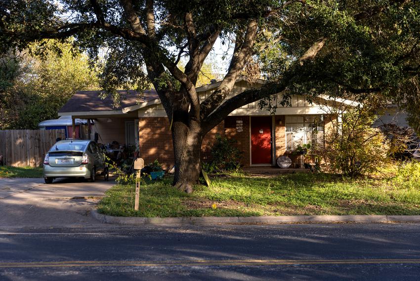 A house in East Austin in the Windsor Park neighborhood on Nov. 22, 2021.