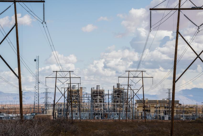 El Paso Electric's natural gas-powered Newman Generating Station in El Paso on Feb. 17, 2021.