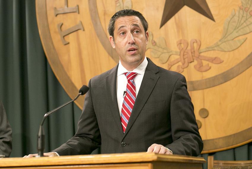 Texas Comptroller Glenn Hegar announces his office has picked a private vendor to run the Texas Bullion Depository, which will be designed to store gold for both the state and private citizens, at the Capitol on June 14, 2017.