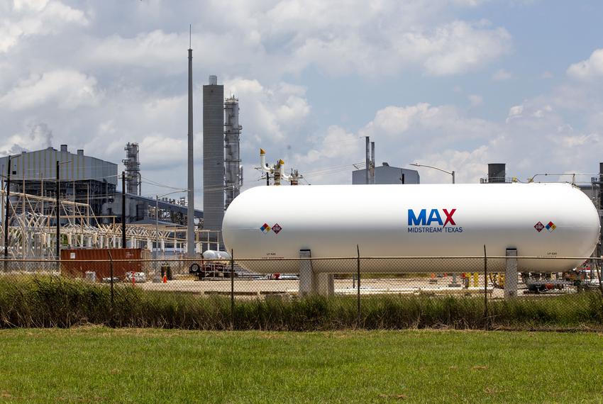 Max Midstream's Seahawk oil terminal at the Port of Calhoun County on June 7, 2023.
