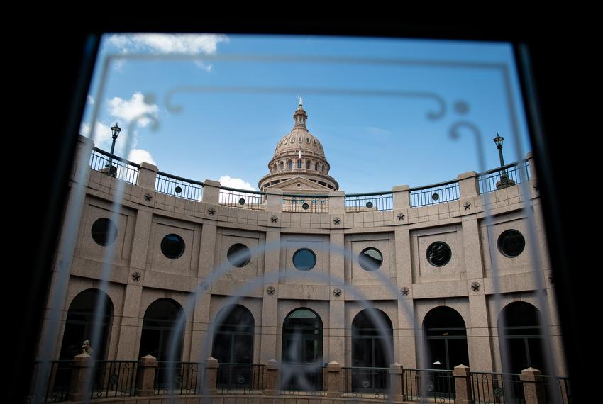 A view of the Texas Capitol from the the Capitol extension building on June 22, 2022.