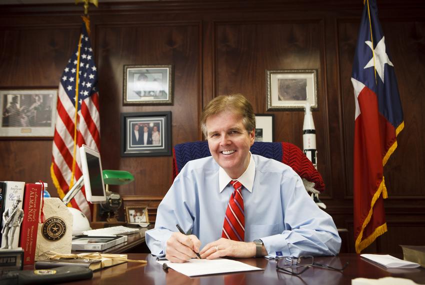 Texas Senator Dan Patrick in his Houston Disctrict 7 office in Houston Tuesday, October 23, 2012.