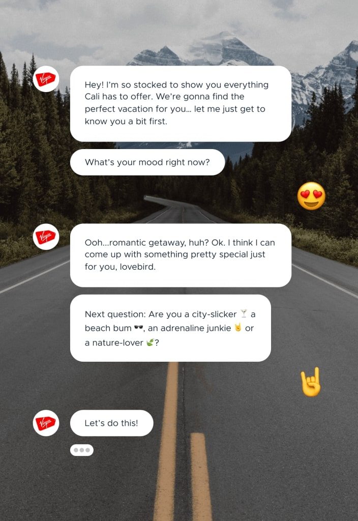 Virgin Holidays chatbot